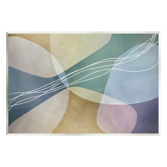 Stupell Industries Abstract Shapes & Lines Abstract Painting Unframed Art Print Wall Art, 15 x 10