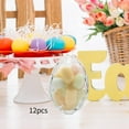 thumbnail image 1 of 12 huevos transparentes rellenables para Pascua, juegos, decoraciones para el hogar, cestas para rellenar, cajas de dulces para s en, 1 of 8
