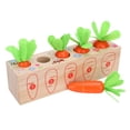 thumbnail image 3 of Juego de combinación de zanahorias, juego de zanahoria de madera, juguete infantil de aprendizaje temprano, juguete de habilidad motora fina, diseño de última generación, 3 of 9