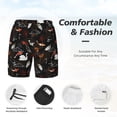 thumbnail image 3 of Gaeub Animal Koi Fish Print Mens Swim Trunks with Compression Liner,Board Shorts Quick Dry,Beach Swimwear with Pockets-XX-Large, 3 of 6