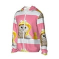 thumbnail image 2 of Balery A Funny Cat Men's Women's UPF 50+ Sun Protection Lightweight Hoodie Performance Long Sleeve Shirt for Fishing Running-Medium, 2 of 9