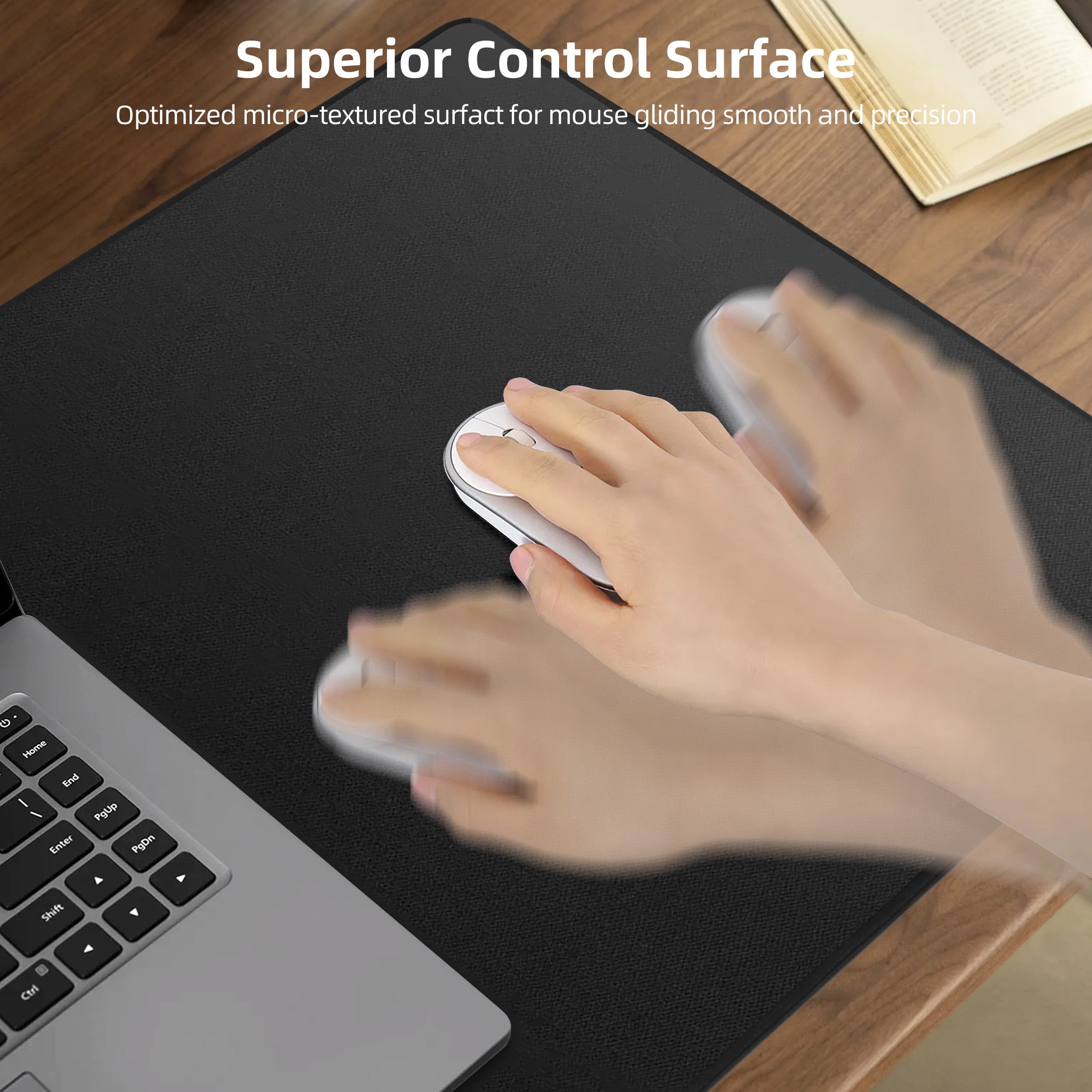 Extrelife RGB Gaming Mouse Pad with Magnetic Wireless Charger, Large Mouse Mat with 15W Fast Charging for Home, Office, School
