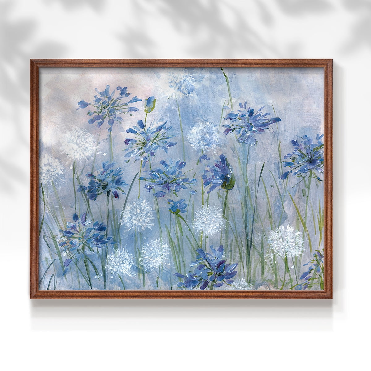 Dandelion and Agapanthus by Sally Swatland - Restickable Framed Giclée Print