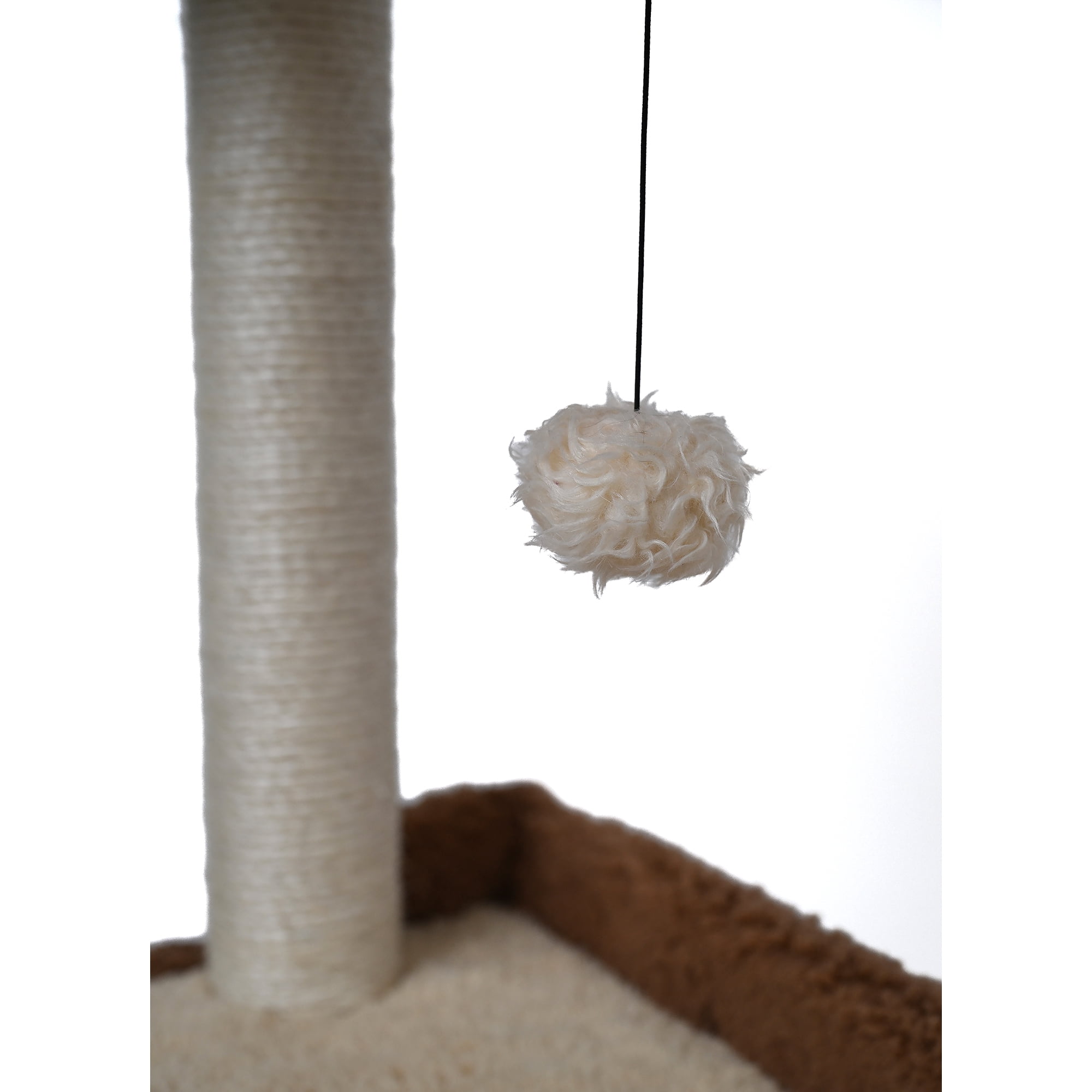 Armarkat Cat Tree for Large Cats, 41" Real Wood Cat Tower with Scratching Posts & Plush Perches, Multi-Level Activity Center with Condo, Coffee Brown (Model B4120)