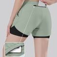 thumbnail image 5 of CAIVO Women Workout Two Layer Lined Athletic Shorts Breathable Loose Fit Training Bottoms For Running Basketball Gym And Casual Wear Versatile Summer Outdoor Work Solid Color Bottoms, 5 of 5