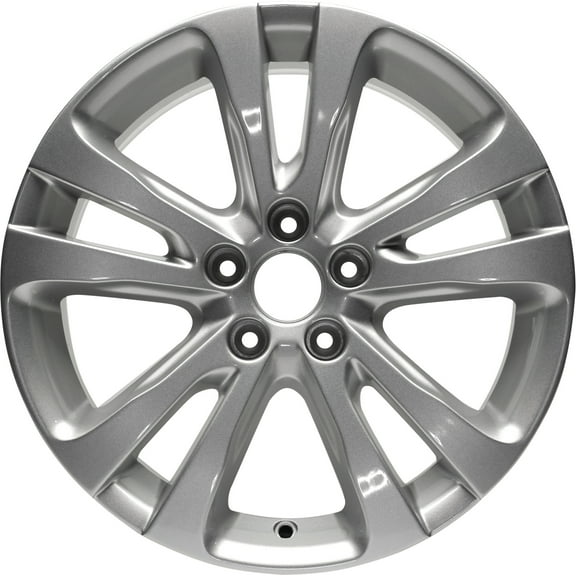 New Aftermarket Painted Silver Aluminum Wheel 17 x 7.5 5 Double Spoke Style fits 2015-2017 Chrysler 200