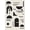 Black, Pattern 1, variant on ODIKA 8'x10' Washable Area Rug Non-Slip Chair-Friendly Mat Black White Geometric Abstract Art Design Elegant Contrasts in Modern Minimalist for Dining Room, Large Office, Lounge