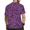 thumbnail image 3 of T Shirt For Men Rosa Zebra Sportswear T-Shirt Purple And Black Stripes Harajuku Man Awesome Tshirt S, 3 of 7