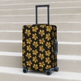 thumbnail image 2 of Lsque Maple Leaves With Leopard Printed Luggage Cover, Travel Luggage Protector,Scratch and Dirt Resistant, Fits 18-32 Inch Luggage - X-Large, 2 of 9