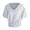 White, variant on Trendfront Womens Blouses V Neck Short Sleeve Smocked Hem Solid Color Casual Loose Fit Summer Tops for Women