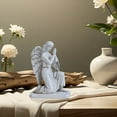 thumbnail image 5 of JJKBVCLO Grande Capacité Anti-Vent Statue d'Ange Priant Résine Blanc Petite Statue d'Ange Famille Jardin Sculpture d'Ange Commémorative, 5 of 5