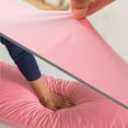 thumbnail image 3 of Memory Foam Body Pillow with Breathable Zippered Cotton Cover, Full Body Pillow for Adults, Long Pillow for Sleeping, Firm Pillow Breathable Fluffy Supportive - Foggy Pink, 3 of 5