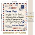 thumbnail image 6 of Gifts for Dad from Daughter Son- Soft Letter Blanket- Dear Dad Birthday Gift, Love You Always Blanket Throw for Bed Sofa Napping, 6 of 7