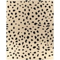 thumbnail image 2 of Hauteloom Guiseley Contemporary Hand Tufted Wool Natural Fiber Soft Extra Large Area Rug - Modern Animal Print Dalmatian Style Carpet for Living Room, Bedroom - Black, Beige - 12' x 15', 2 of 16