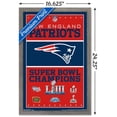 thumbnail image 3 of NFL New England Patriots - Champions 19 Wall Poster, 14.725" x 22.375", Framed, 3 of 3