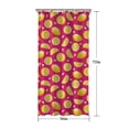 thumbnail image 5 of Yellow Lemon Fruit Slices Pink Pattern Shower Curtain 36"x72" ,Bathroom Decorative Shower Curtains Set with 12 Hooks,Modern Waterproof Washable Shower Curtain, 5 of 6