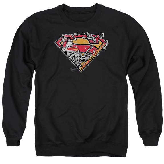 Superman - Breaking Chain Logo - Crewneck Sweatshirt - Small