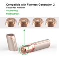 thumbnail image 1 of Paquete de 4 cabezales de repuesto para depilación facial compatibles con el depilador facial Finishing Touch Flawless Generation 2, incluido el cepillo de limpieza ACTIVE Biensenido a ACTIVE, 1 of 4