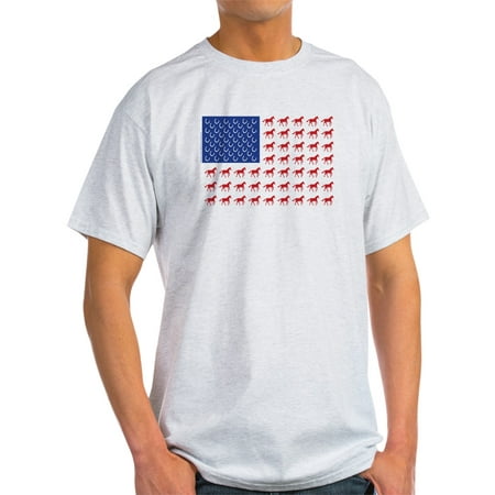 - CafePress - Patriotic Horses USA - Light T-Shirt - CP