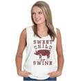thumbnail image 4 of Sweet Child Swine BBQ Barbecue Foodie Tank Top T Shirts Men Women Brisco Brands S, 4 of 6
