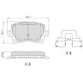 thumbnail image 5 of Winstop Brake Pad Set, Rear WS.1108.0.M, Volkswagen Jetta 2010-2005, 5 of 5