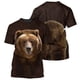thumbnail image 2 of Camiseta divertida con estampado 3D de oso lindo para hombre, camisetas de manga corta con cuello redondo, ropa de calle de gran tamaño, camisetas casuales para hombre y niño, 2 of 5