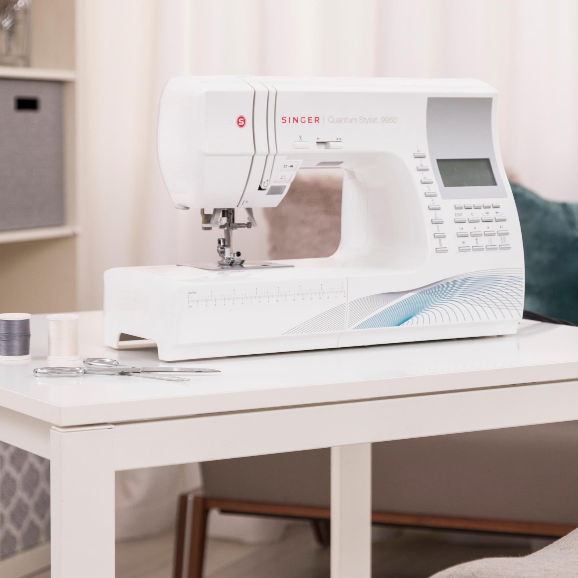 Singer® 9960 Quantum Stylist™ Computerized Sewing Machine With Accessory Kit, Extension Table - 600 Stitches & Electronic Auto Pilot Mode - image 3 of 12