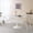 Style A, variant on 5 Pieces Dining Set, Clear Dining Chairs Set of 4 with 31.5'' Mid-Century Dining Table, Modern Kitchen Chair with Transparent Seat, Acrylic Accent Side Chairs with Robust Metal Legs for Dining Room