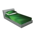 thumbnail image 2 of Ambesonne Forest Green Fitted Sheet & Pillow Sham Set, Green Ombre Effect, Twinxl, Forest Green Pale Green, 2 of 2