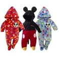 thumbnail image 1 of Kit 3 Mamelucos con Gorro Bordado Disney Mickey Mouse Letras Disney KitB381, 1 of 5