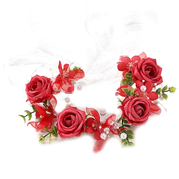 COOLHOOD Soft Fabric Floral Headband Fashion Hairpiece For Spring Event Safe Grass Designs Flower Wreath