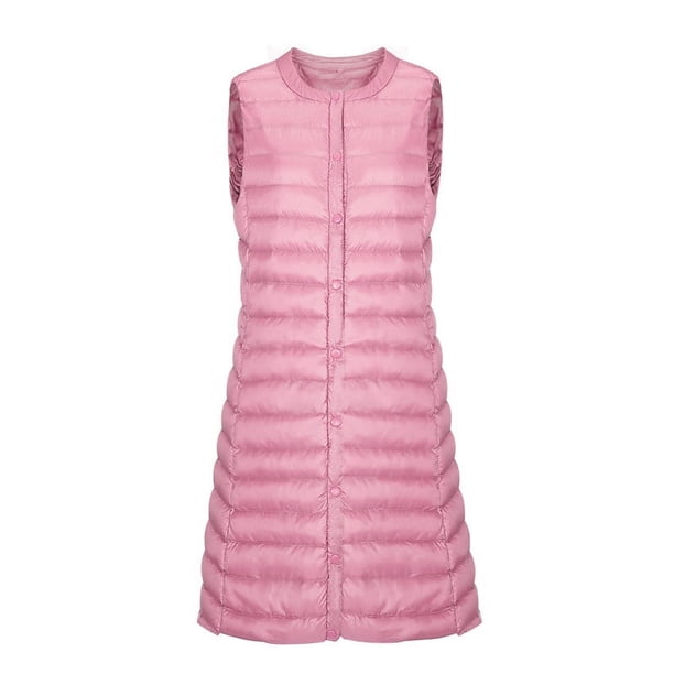Chaqueta de plumón ligera para mujer, chaleco holgado de longitud media a juego, chaqueta con hebilla, a la moda