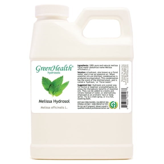 Melissa Hydrosol - 16 fl oz - White Plastic Jug w/ Cap