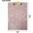 thumbnail image 2 of FMSHPON Rose Pink Marble Clipboard Hardboard Wood Nursing Clip Board and Pull for Standard A4 Letter 13x9 inches, 2 of 7