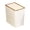 12L White, variant on 12/15L Recycle Bin Narrow Trash Can Kitchen Wastebasket Sturdy leaf collector with Lid Garden Accessories for Living Dining RV