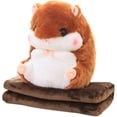 thumbnail image 1 of Dvkptbk Cute Plush Hamster Throw Pillow ,Cartoon Stuffed Animal Toys, 1 of 3