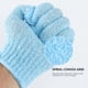 thumbnail image 5 of 2 pares de guantes exfoliantes de baño de cinco dedos para ducha, sauna, hombres y mujeres (azul), 5 of 7
