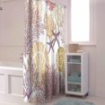 thumbnail image 4 of Shower Curtain Ocean Starfish Shell Coral Shower Curtains for Bathroom Decor Marine Abstract Retro Shower Curtain Sets with Hooks Waterproof Fabric Bath Curtain Standard 72" X 72", 4 of 6