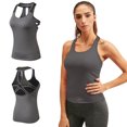 thumbnail image 3 of Women Yoga Vest Quick Dry Hollow Out U Neck Stretchable, 3 of 7