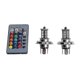 thumbnail image 1 of 2pcs 9006 H4 Hb4 H7 H8 H9 H11 Universal Car RGB Atmosphere Light 5050 LED Light Car Product Accessories with Remote Control, 1 of 5