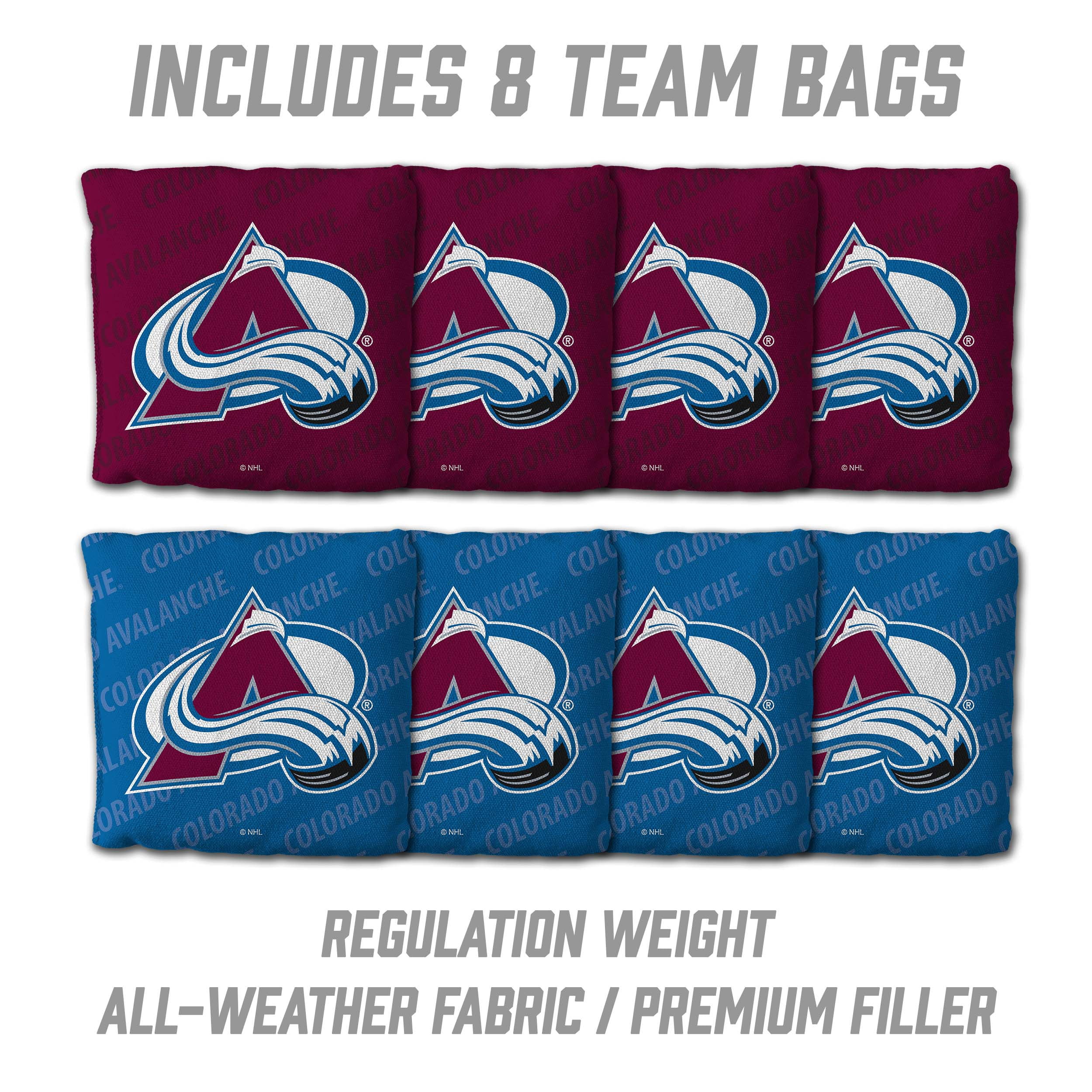YouTheFan NHLColorado Avalanche 2' x 3' Cornhole Game
