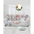 thumbnail image 2 of Coastal Christmas Sofa Couch Covers for 3 Cushion Couch, Washable L Shape Sectional Sofa Covers for Loverseat/Pets/Kids, Xmas Balls Nautical Starfish Vintage Slipcover Blanket Futon Cover 71''x134'', 2 of 8