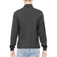 thumbnail image 4 of Stretch Is Comfort Men's Cotton Mock Neck Cuffed Long Sleeve Top |Adult Small- 4x, 4 of 6