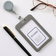 thumbnail image 3 of Safe Reliable Work Permit Holder Aluminium Alloy Staff Badge Holder Secure Id Card Case for Work Permits Certificates Work License Id Card Holder, 3 of 8