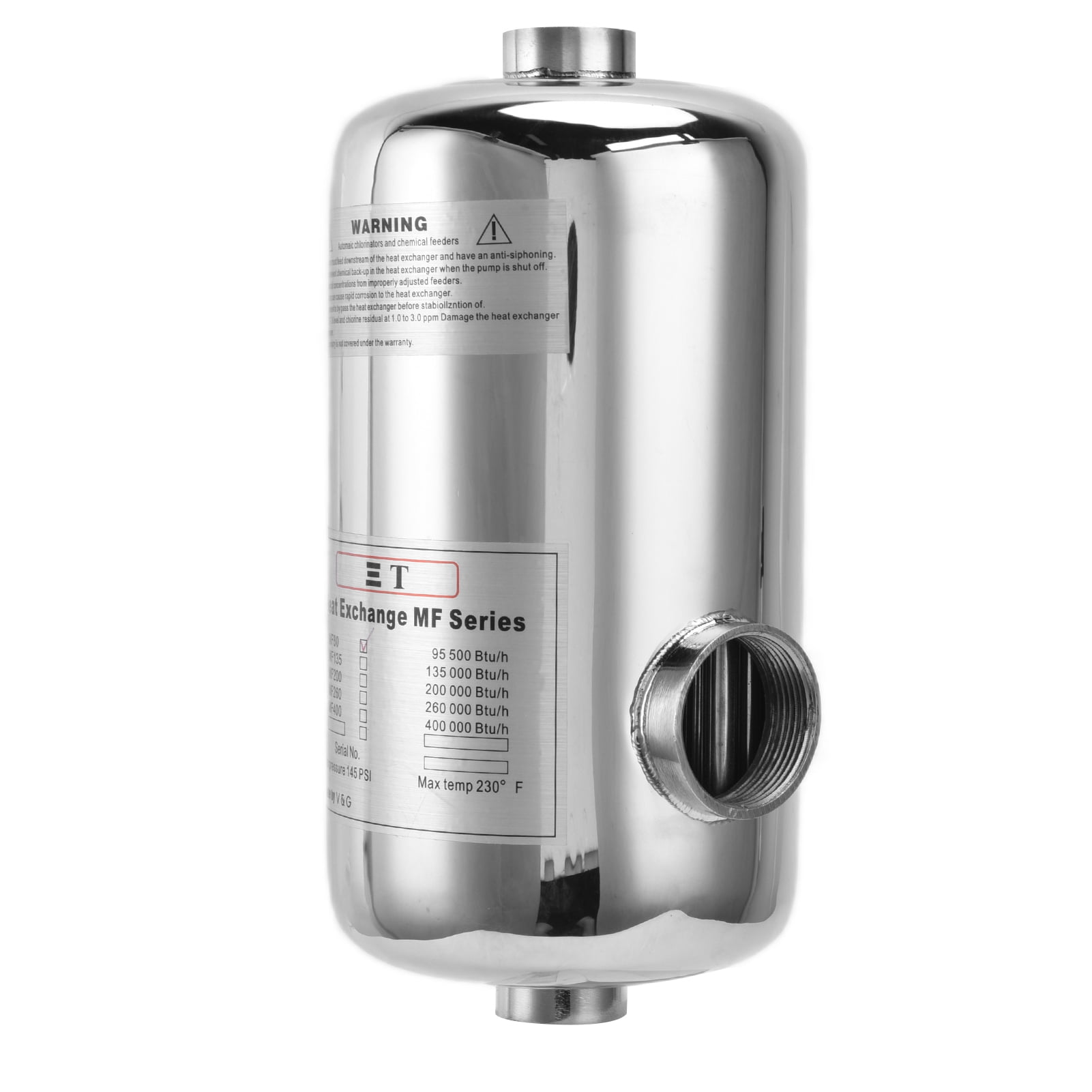 Swimming Pool Heat Exchanger, Stable Performance Lightweight Compact