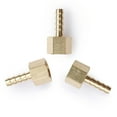 thumbnail image 4 of U.S. Solid 1/4 in Barb x 1/4 in FNPT Brass Hose Barbed Fitting with 3 Clamps Pack of 3, 4 of 7