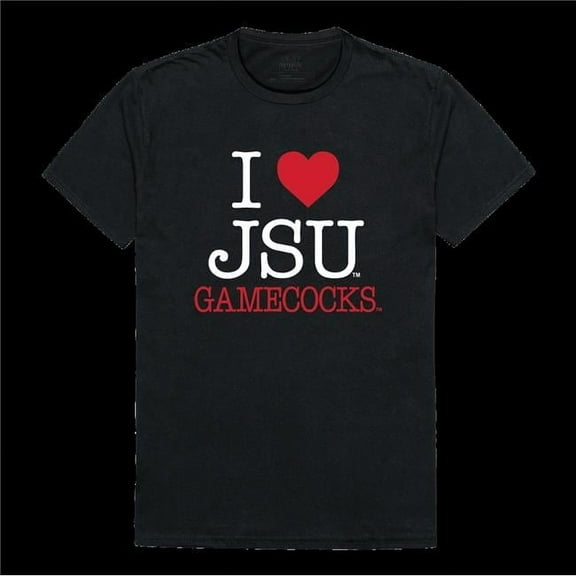 W Republic 551-126-BK2-05 Jacksonville State Gamecocks I Love T-Shirt, Black - 2XL