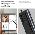 thumbnail image 4 of Compatible for Galaxy Z Fold 5 Case with Slim S Pen, Galaxy Z Fold 5 Case S Pen Fold Edition, Ultra-Thin Silky Liquid PC Matte Bumper Phone Case Cover for Samsung Galaxy Z Fold5 5G 2023 Black, 4 of 7