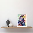 thumbnail image 2 of Bald Eagle Bird Folk Art Multicoloured Watercolour Painting Artwork Framed Wall Art Print A4, 2 of 4
