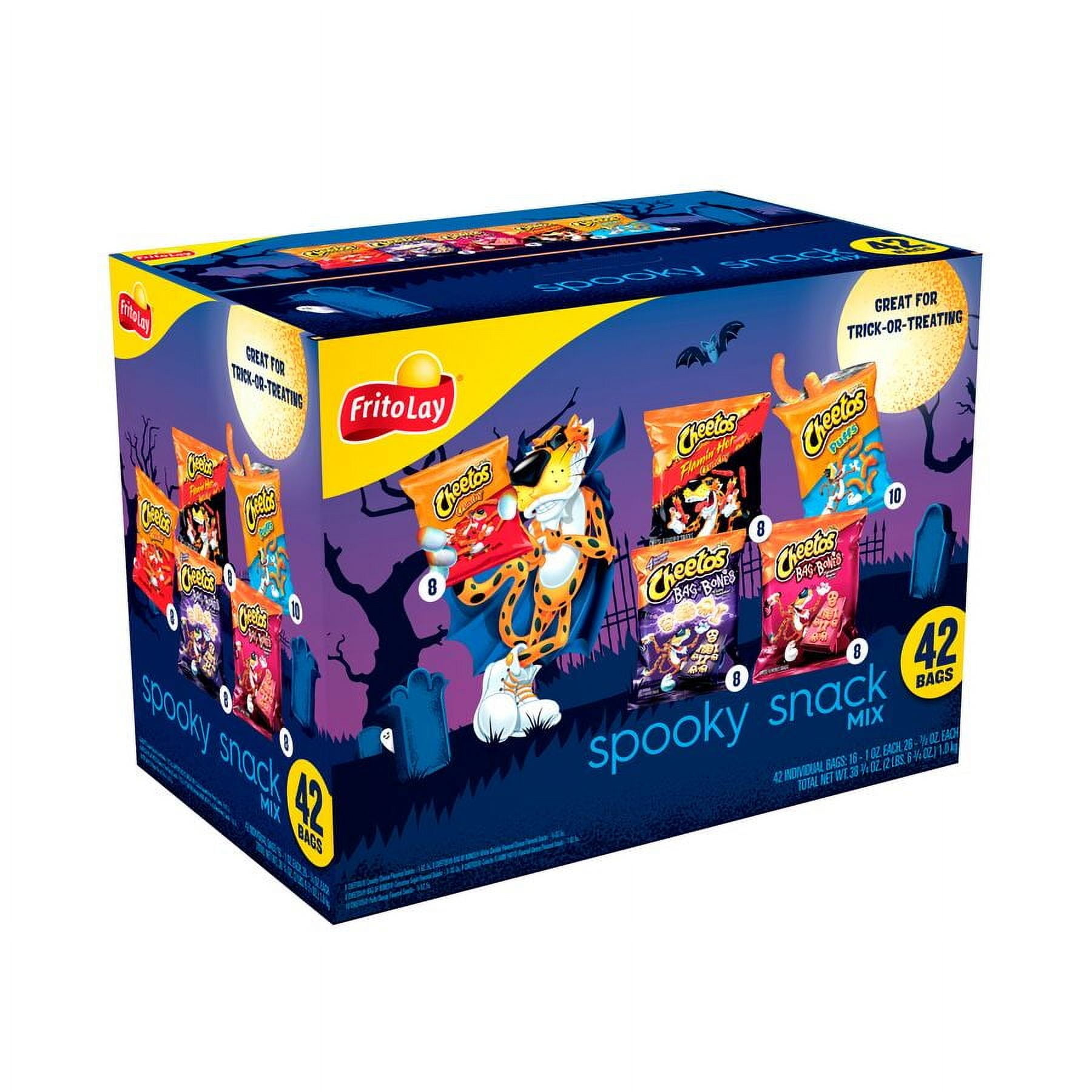 Frito Lay Spooky Mix Chips Variety Pack, Mega Size, 38.75 oz, 42 Count